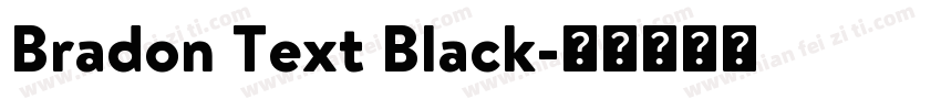 Bradon Text Black字体转换